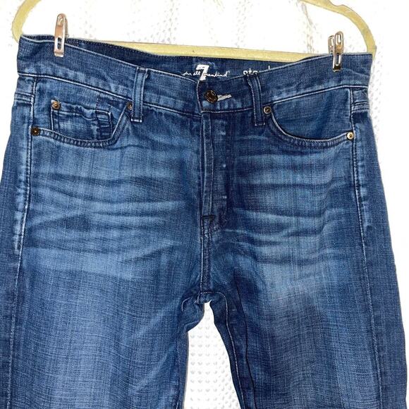 7 FOR ALL MANKIND STANDARD STRAIGHT LEG JEANS MEN'S SIZE 33x31 DARK WASH - Picture 8 of 8